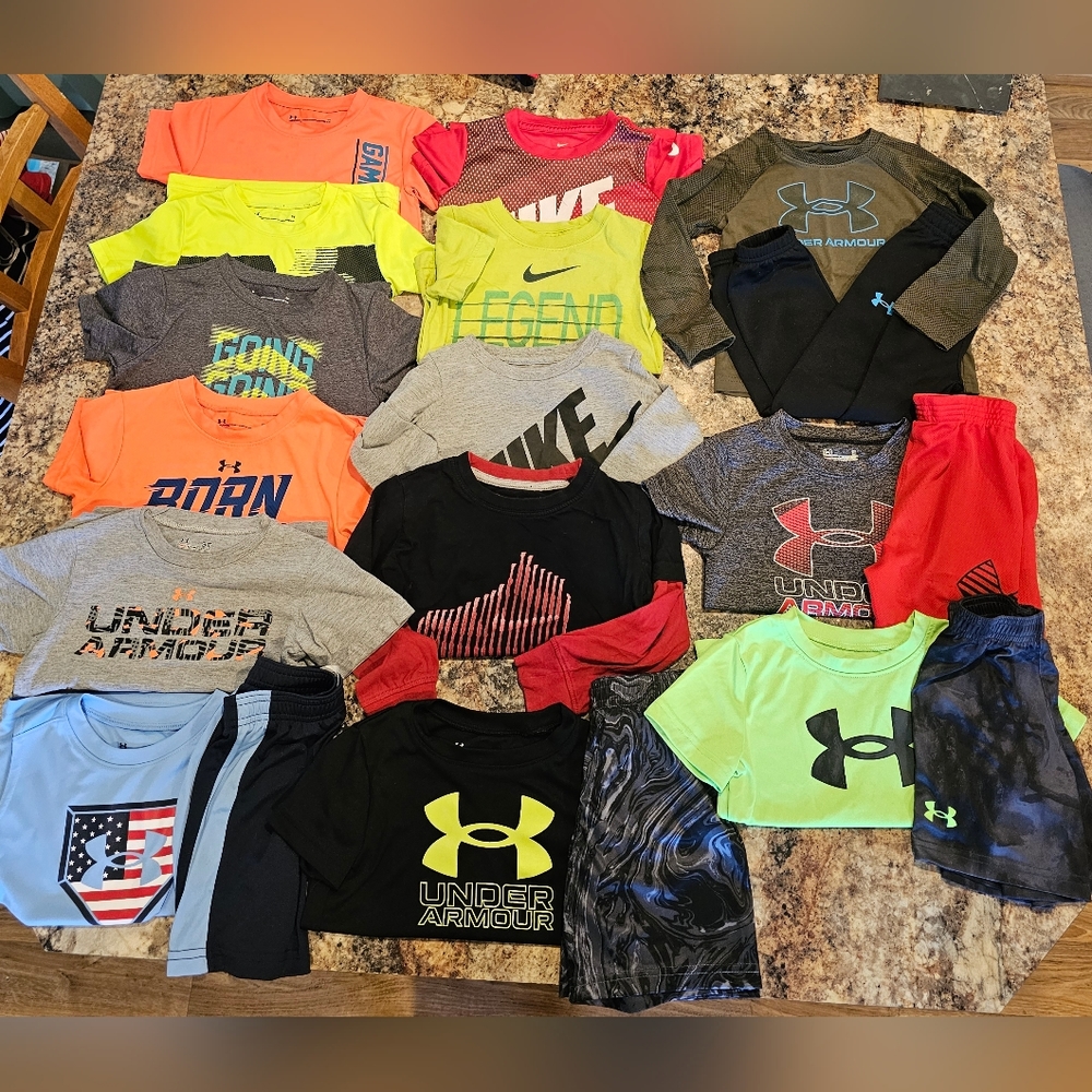 (Sold) Boy under armor nike lot